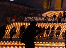8,645 candles lit for children lost to abortion in front of Finnish Parliament